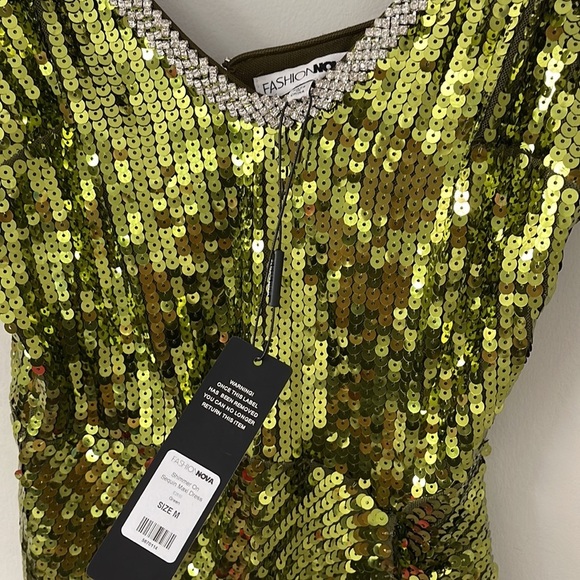 Sequin Green Maxi Dress - Picture 13 of 13